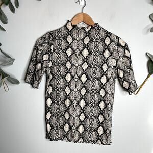 NWOT Snake Print Tee LAST CALL